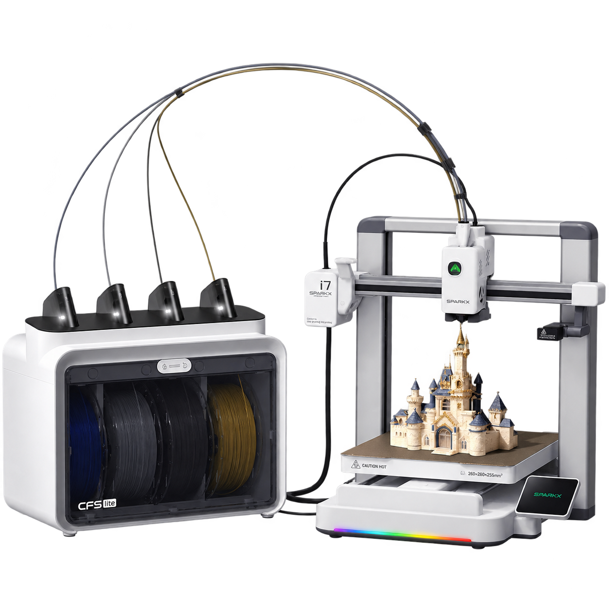 Castillo impreso en 3D con la SparkX i7